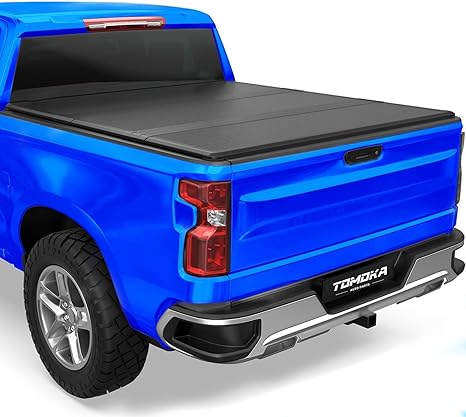 FRP Hard Tri-Fold Truck Bed Tonneau Cover Compatible with 5.8 FT 2007-2026 Chevy Silverado 1500 GMC Sierra 1500 (07 New Body) 5.8 FT Bed w/o Multi-Flex Tailgate